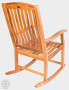 Krzesło bujane ogrodowe z drewna tekowego CLAUDIO