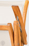 Regulowane krzesło ogrodowe z drewna tekowego DIVA