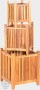 Skrzynka ogrodowa z drewna tekowego ECO 33x33 cm