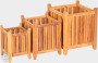 Skrzynka ogrodowa z drewna tekowego ECO 45x45 cm