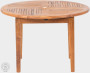 Stół ogrodowy z drewna tekowego DANTE ⌀ 120 cm