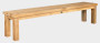 Ławka ogrodowa z drewna tekowego FLOSS RECYCLE (różne długości)
