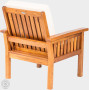 Fotel ogrodowy z drewna tekowego ROSALINE