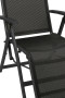 Aluminiowy fotel relaksacyjny ACTIVE (czarno-srebrny)