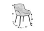 Aluminiowe krzesło ogrodowe PARIS (antracyt)