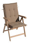 Regulowane krzesło ogrodowe z tapicerką SANTIAGO