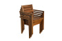 Krzesło ogrodowe sztaplowane SCOTT (brązowe)