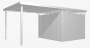 Domek ogrodowy BIOHORT Highline H5 275 × 315 cm (srebrny metalik)