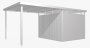 Domek ogrodowy BIOHORT Highline H6 315 × 315 cm (szary kwarc metalik)