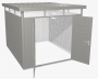 Domek ogrodowy BIOHORT Highline H5 duo 275 × 315 cm (szary kwarc metalik)