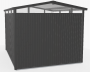 Domek ogrodowy BIOHORT Panorama P5 - 273 × 318 cm (ciemnoszary metalik)