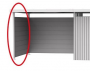 Ścianka boczna do dachu bocznego BIOHORT Highline H2 (srebrny metalik)