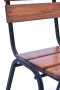 Drewniany fotel ogrodowy sztaplowany LIMA