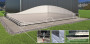 Podstawa do płaskich, litych powierzchni BIOHORT Highline H2 - 252 × 172 cm