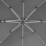 Huśtawka parasolka EXCLUSIVE LED 3x3m (grafit)