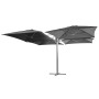 Zestaw parasolowy QUATRO 2x2m (antracyt)