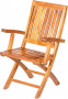 Krzesło ogrodowe składane z drewna tekowego DORIS
