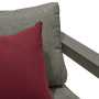 Fotel aluminiowy VANCOUVER (szaro-brązowy)