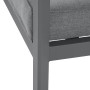 VANCOUVER 2-osobowa ławka aluminiowa (szara)