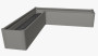 Komoda Belvedere MINI L 45 cm (szary kwarc metalik)