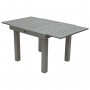 Stół aluminiowy składany z regulacją wysokości 90/150x90 cm TITANIUM (2w1)