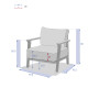 Aluminiowy fotel SAN DIEGO