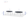 Zestaw stołów aluminiowych BOLZANO (2 szt.)