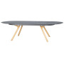 Aluminiowy stół do jadalni BOLZANO 162/280x110 cm