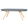 Aluminiowy stół do jadalni BOLZANO 162/280x110 cm