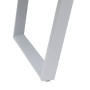 Stół aluminiowy GALIA 220/280x113 cm (biały)