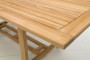 Stół ogrodowy prostokątny MONTANA 160/210 x 90 cm (teak) USZKODZONY