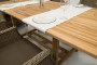 Stół ogrodowy prostokątny MONTANA 160/210 x 90 cm (teak)