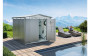 Domek ogrodowy BIOHORT Panorama P3 duo 273 × 238 cm (srebrny metalik)