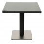 Stół rattanowy GINA 80x80 cm (czarny)
