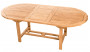 Stół ogrodowy owalny SANTIAGO 160/210 x 100 cm (teak)